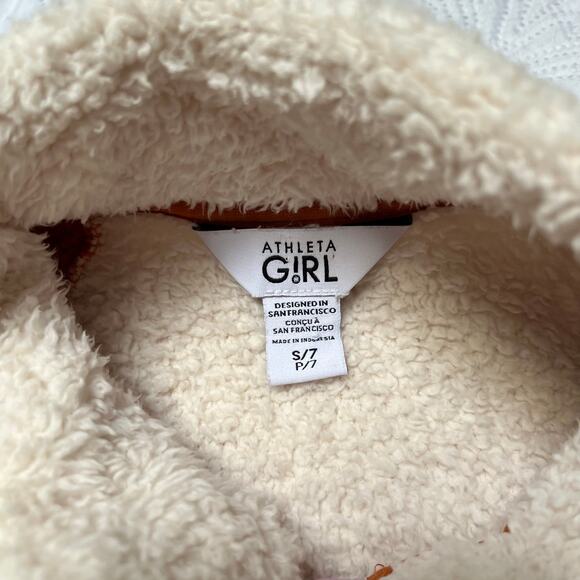 Athleta Girl 1/4 Zip So Snug Sherpa Fleece Size 7 - Picture 7 of 7